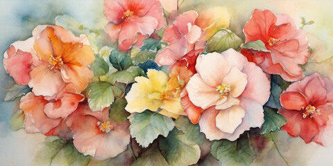 Bouquet of  flowers on pastel  background. Mothers day, Valentines Day, 8-th march day , Birthday celebration concept. Copy space
