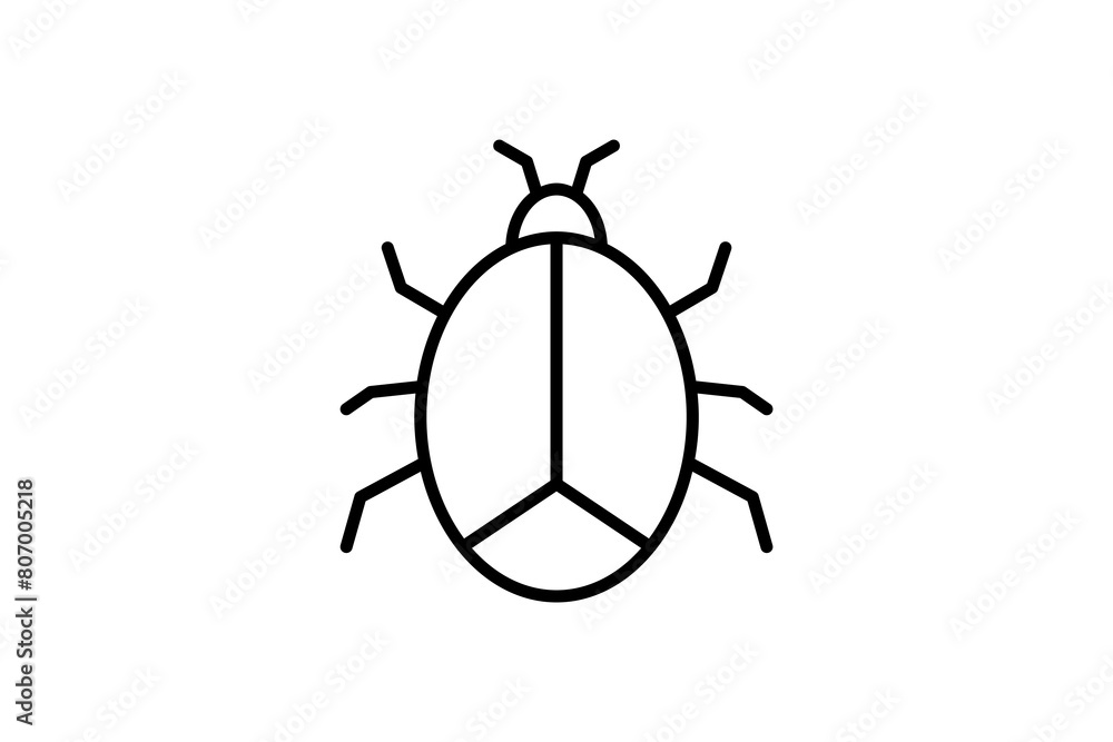 Aufkleber virus icon. icon related to computer. suitable for web site, app, user interfaces, printable etc. li