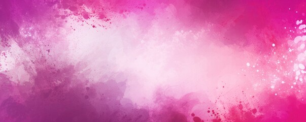 Magenta white spray texture color gradient shine bright light and glow rough abstract retro vibe background template grainy noise grungy empty space