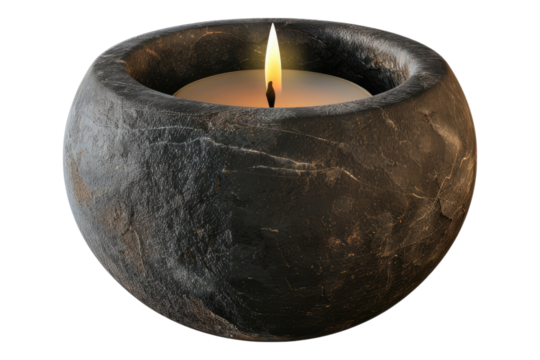 Taper candle holders isolated on transparent background - Powered by Adobe