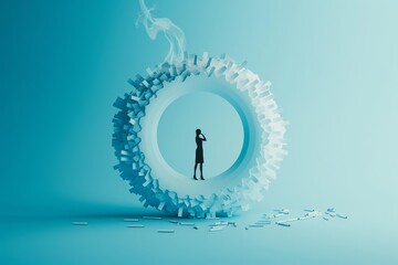 World No Tobacco Day concept emphasizes antismoking campaigns through creative visuals, Sharpen banner template with copy space on center