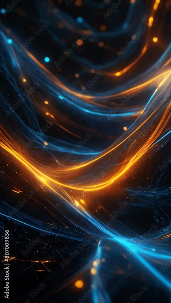 Poster abstract connection lines. digital background. digital connection abstract animation lines on dark b