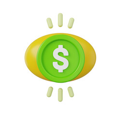 Obraz premium vision 3d render icon