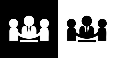 Business icon. Business partner. Business team. Target. Chart. Dollars. Investment. Black icon. Business logo. Silhouette