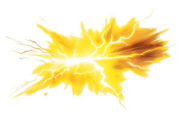 PNG Yellow lightning fire thunderstorm illuminated.