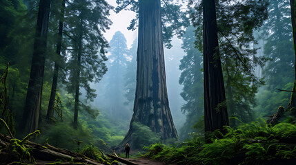 Majestic Redwoods: Paint towering trees that have witnessed centuries.