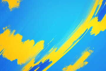 Obraz premium Fondo amarillo y azul con rayas. Diseño de textura de fondo abstracto vectorial, cartel brillante. Fondo abstracto gráfico futurista hipster moderno. Efecto multicapa con textura.