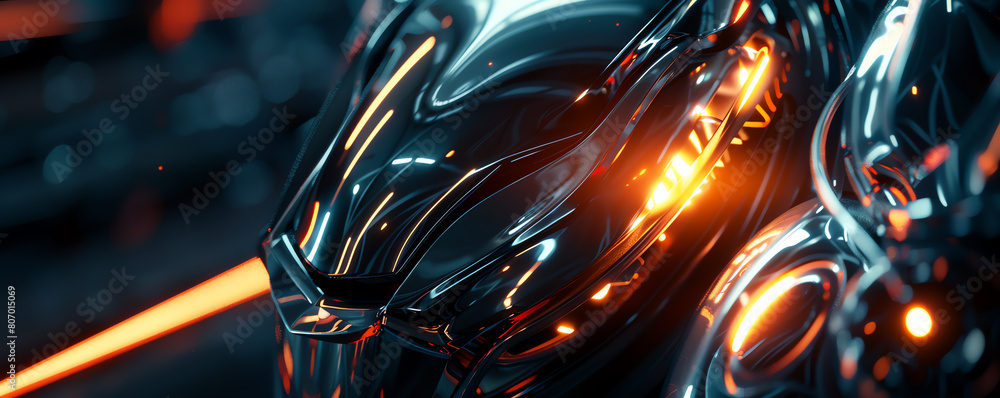 Poster capture the sleek lines of futuristic technologies from a dynamic side view