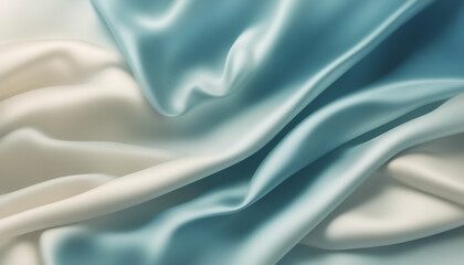 Obraz premium blue, vanilla toned background, silk drapery backdrop