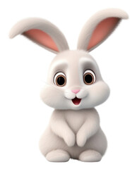 Obraz premium PNG Cartoon mammal animal rabbit.