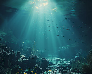 Dive into a surreal underwater world in CG 3D