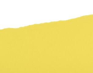 Cartulina rasgada de color amarillo, recurso gráfico