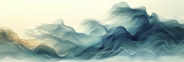 Explore tranquil vector art with gentle shadows and fluid forms, perfect for serene themes of relaxation.