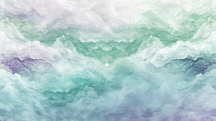 Obraz premium Abstract Pastel Mountains Digital Art Landscape