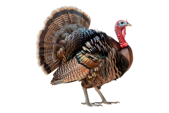 Turkey bird isolated on transparent background
