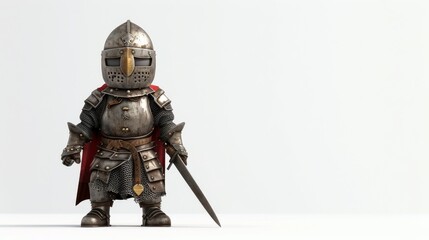 Obraz premium knight on a white background