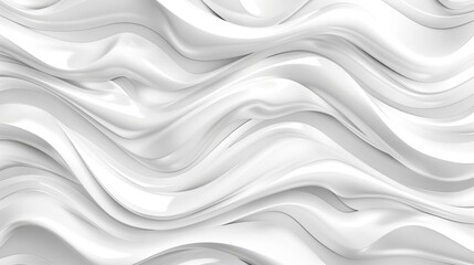   A smooth, wavy white background featuring distinct waves, resembling water ripples or undulating curves
