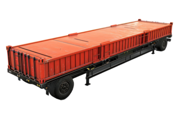 Urban cargo carrier isolated on transparent background