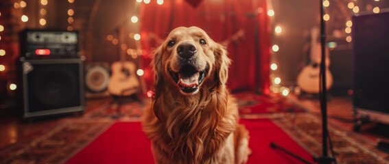dog musical instruments happy animals