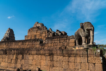 Elephant statue, East Mebon, Angkor, Cambodia