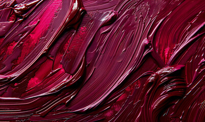 Acrylic paint red maroon strokes Abstract background