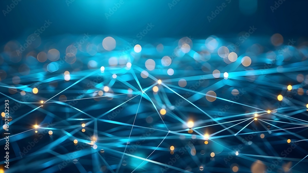 Poster navigating the evolution of network connections in the digital ecosystem. concept internet of things