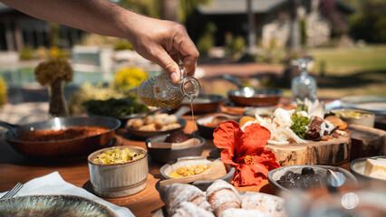 Turkish Breakfast Table. Healthy breakfast
