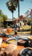 Turkish Breakfast Table. Healthy breakfast