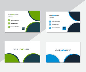 Clean Design Business Card vector.