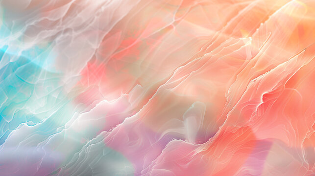 Rainbow flat moonstone texture background. Empty copy space. Generative AI