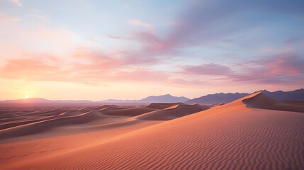 Fototapeta na wymiar Panoramic view of sand dunes in Death Valley National Park, California