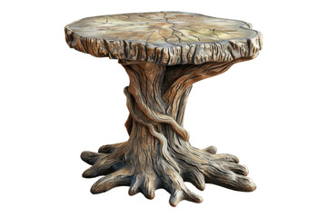 whispering willow end table isolated on transparent background