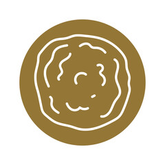 Kombucha homemade tea color line icon. Natural element. Pictogram for web page, mobile app, promo