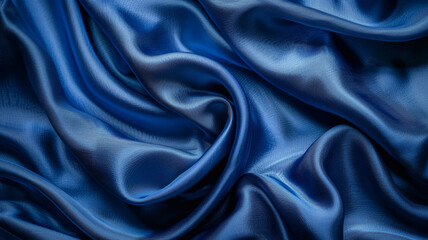 Obraz premium Blue satin fabric texture.
