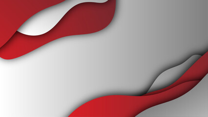 Red business border, modern background design vector