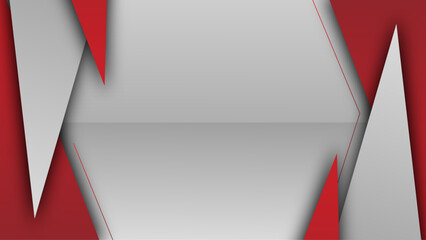 Red business border, modern background design vector