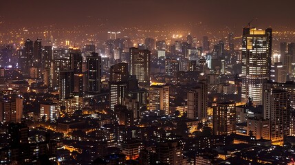 Naklejka premium Urban Tourism - Images of cityscapes, urban nightlife, and tourist activities in cities. 