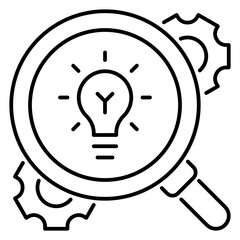idea process icon illustration