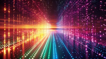 Abstract Light Spectrum and Data Flow Visualization