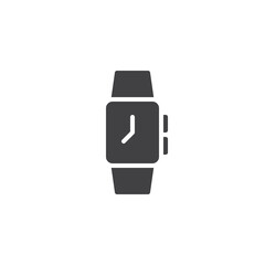 Digital wrist watch vector icon