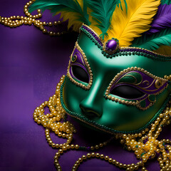 Mardi Gras carnival festival, ai-generatet