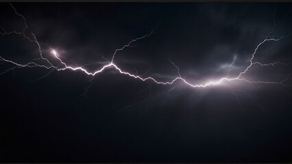 storm lightning in the sky