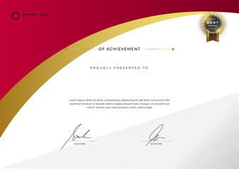 Simple Gradient elegant geometric certificate template