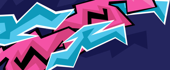 Colorful vector illustration abstract banner with sport speed racing concept style. Graphic abstract stripe racing banner kit designs for wrap vehicle, race car, rally, adventure and livery