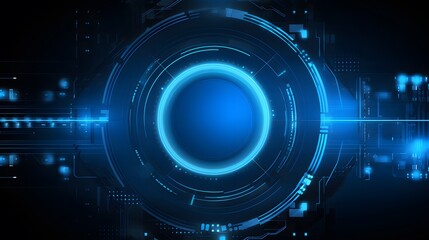 Fototapeta premium blue Abstract technology background circles digital hi-tech technology design background. concept innovation. vector illustration