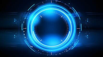 
blue Abstract technology background circles digital hi-tech technology design background. concept innovation. vector illustration
