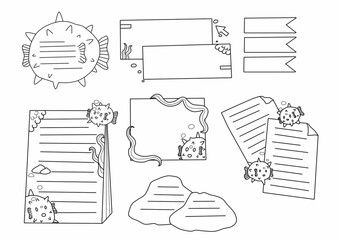 Planer, kolorowanka, naklejki © Miyoshi Chan