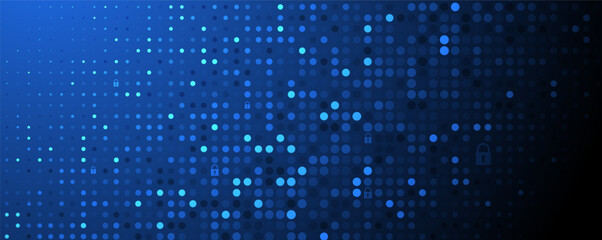 Technology abstract futuristic science background for internet business. Big data concept. Vector art.