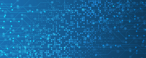 Technology abstract futuristic science background for internet business. Big data concept. Vector art.