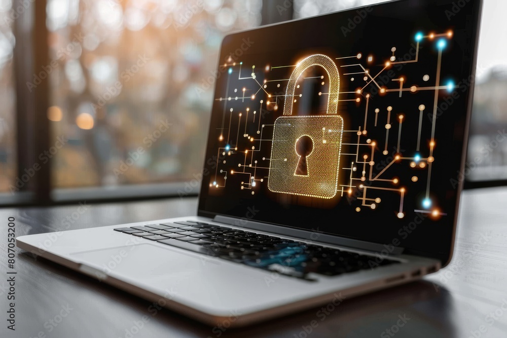 Poster secure browsing and firewall protection on cyber platforms safeguard business transactions against c